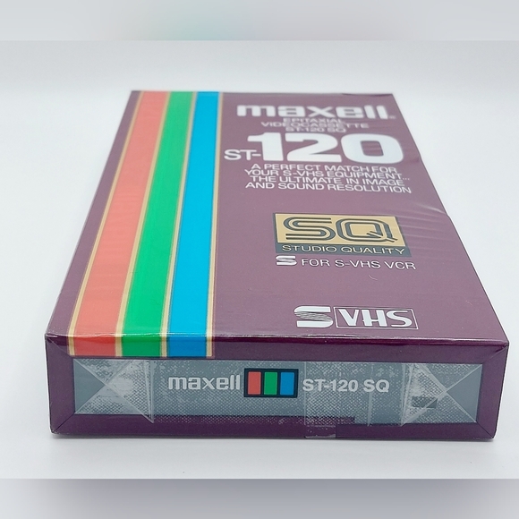 Vtg‎ Maxell ST-120 Studio Quality VHS tape Sealed - Picture 2 of 3